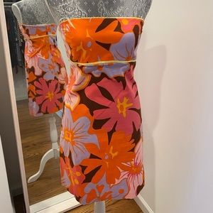 Retro Floral Cocktail Dress